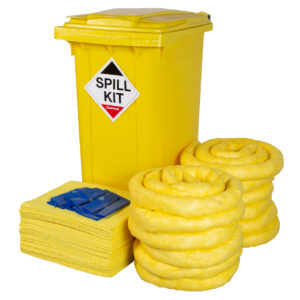 240 Litre Chemical Spill Kit In Wheelie Bin